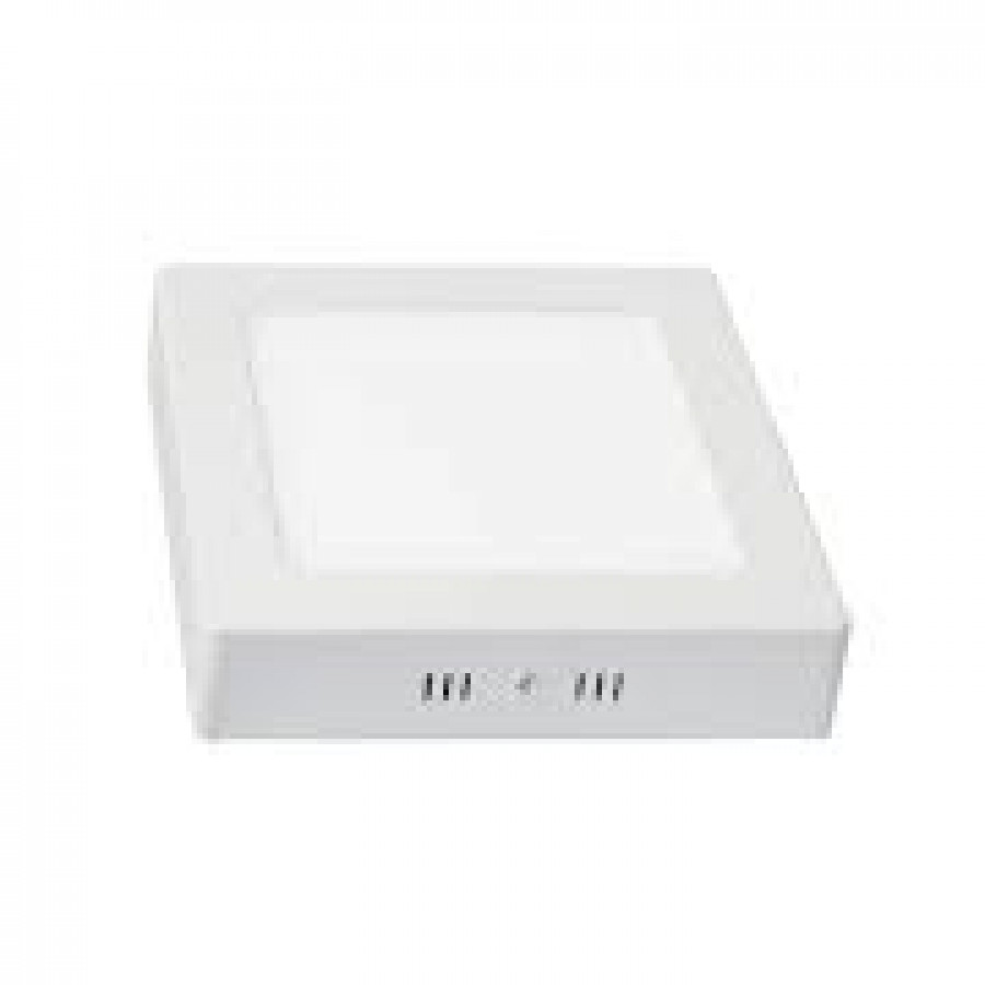 Panel Led Sobreponer 12w Cuadrado Luz Blanca