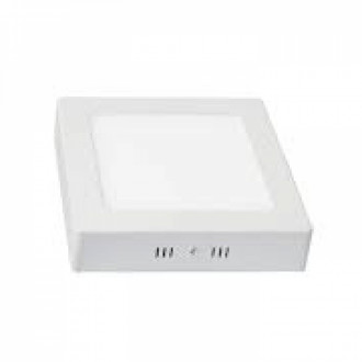 Panel Led Sobreponer 12w Cuadrado Luz Blanca